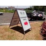 comunicação visual para estandes de venda na Liberdade
