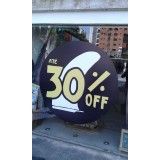 faixas para vitrine preço em Rio Claro